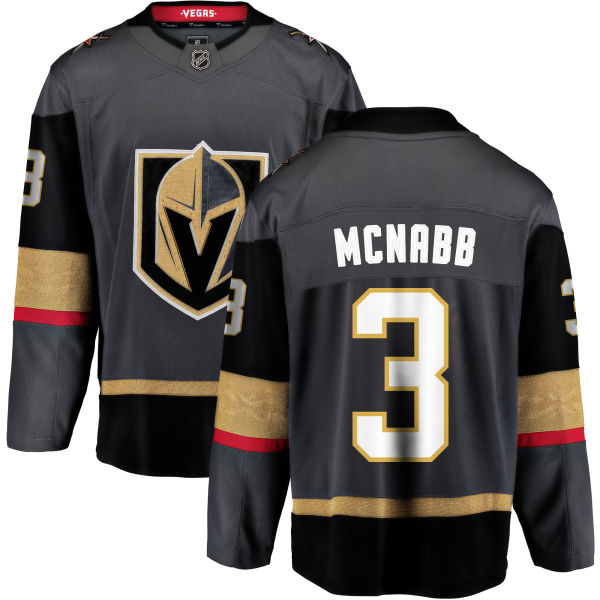 Men Vegas Golden Knights #3 Mcnabb Fanatics Branded Breakaway Home Gray Adidas NHL Jersey->youth nhl jersey->Youth Jersey